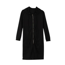 Load image into Gallery viewer, Gothic Women Ladies Cut Out Cardigan Long Ripped Back Hooded Hoodie Coat Sweater Hollow Out Sexy Fashion Soft Comfortable Coats